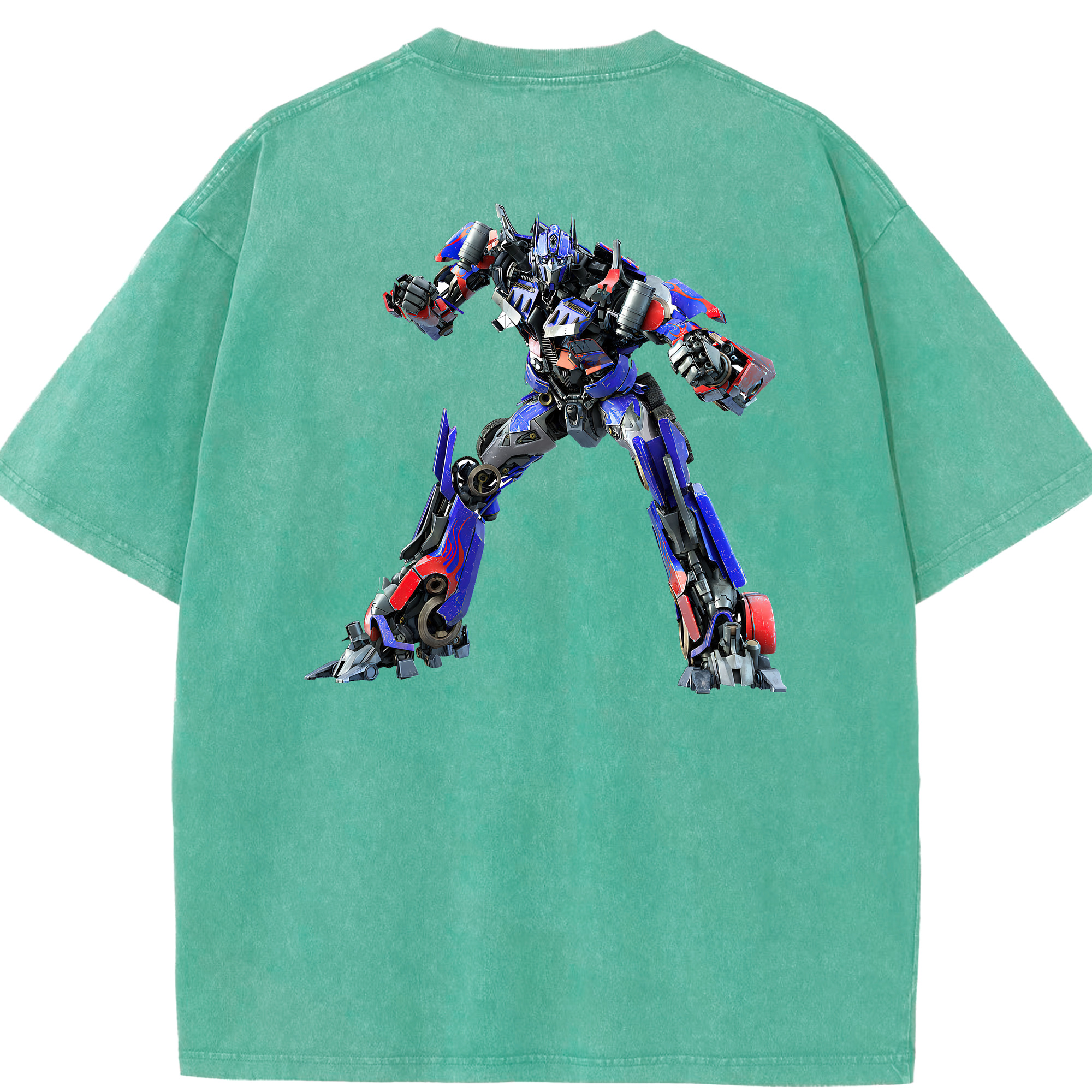 （画像用） Transformers トランスフォーマー 綿100% ヴィンテージ風 半袖Tシャツ（背面プリント）